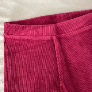 Girls J.Crew Crewkids size 10 burgundy corduroy leggings.